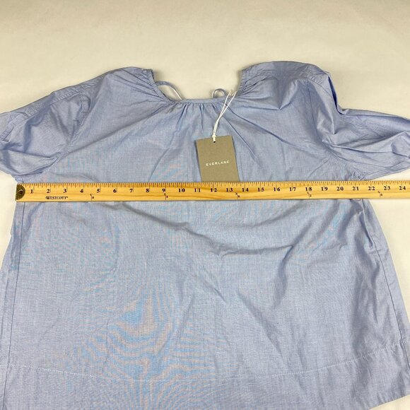 NWT Everlane Poplin Breeze Shirt Women's XS Light Blue 100% Cotton - Picture 11 of 16